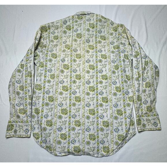 Robert Graham Men's Multicolor Floral Print Button Up Shirt - Size M - Picture 2 of 5